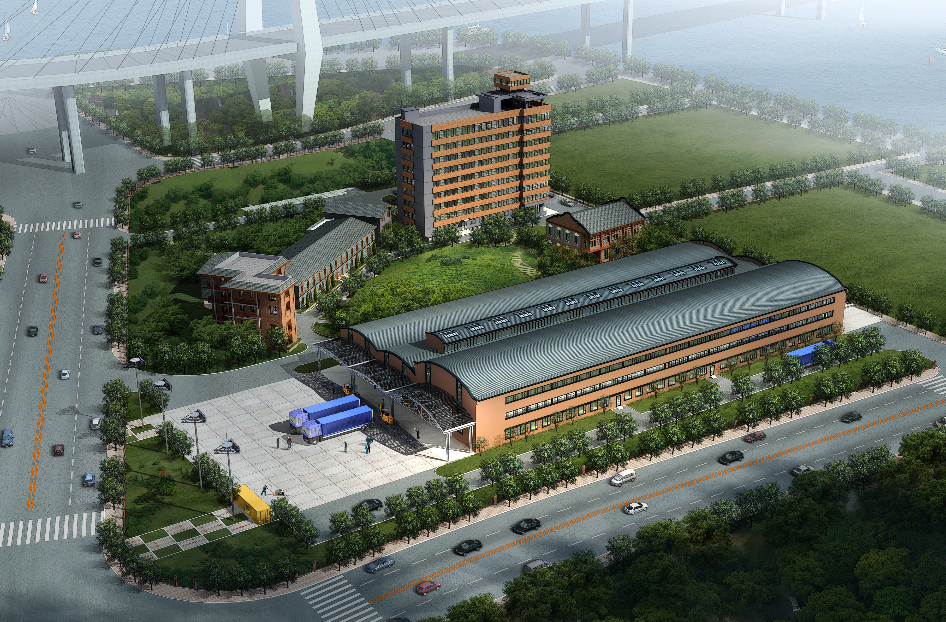 YX-900229 工业 厂房 物流su cad合集